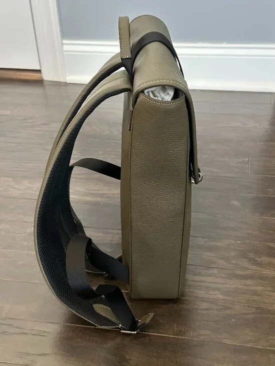 Coach Olive Green Blaine Pebble Leather Backpack *NWOT* - Picture 3 of 15